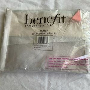 Benefit San Francisco 2018 confetti zip up pouch